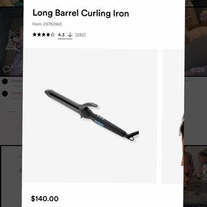 NEW BIO IONIC LONG BARREL CURLING IRON 1-1/4”